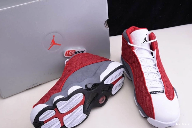 1st Kicks Retro Red Air Grey 13 Flint Gym Jordan 414571-600 0629